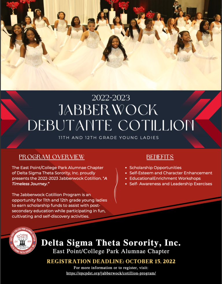 Cotillion Program Delta Sigma Theta Sorority, Incorporated East